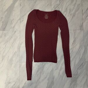 Free People Intimately Pink Long Sleeve Top